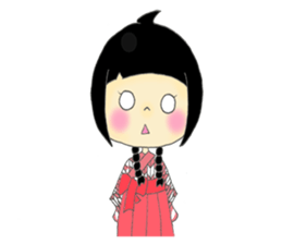 Taisho Roman Girl sticker #11229336