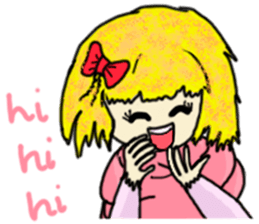 The girl with a special personality sticker #11229344