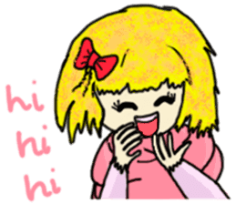 The girl with a special personality sticker #11229344