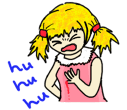 The girl with a special personality sticker #11229346