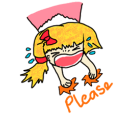 The girl with a special personality sticker #11229349