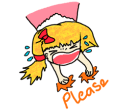 The girl with a special personality sticker #11229349