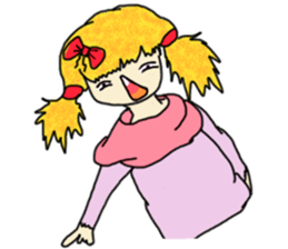 The girl with a special personality sticker #11229350