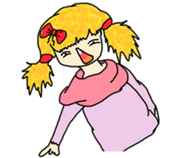 The girl with a special personality sticker #11229350