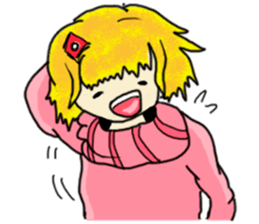 The girl with a special personality sticker #11229352