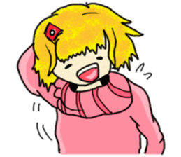 The girl with a special personality sticker #11229352