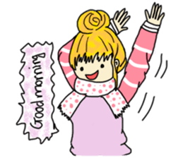 The girl with a special personality sticker #11229353