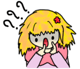 The girl with a special personality sticker #11229354