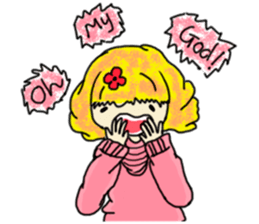 The girl with a special personality sticker #11229355