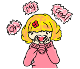 The girl with a special personality sticker #11229355