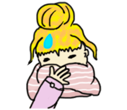 The girl with a special personality sticker #11229356