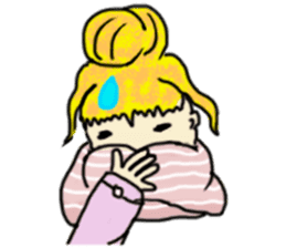 The girl with a special personality sticker #11229356