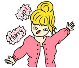 The girl with a special personality sticker #11229357