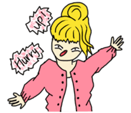 The girl with a special personality sticker #11229357