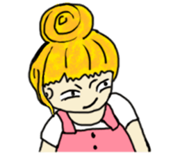 The girl with a special personality sticker #11229358