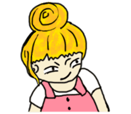 The girl with a special personality sticker #11229358