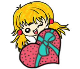 The girl with a special personality sticker #11229360