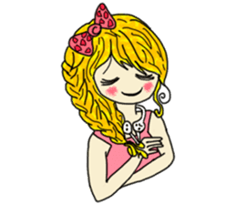 The girl with a special personality sticker #11229361