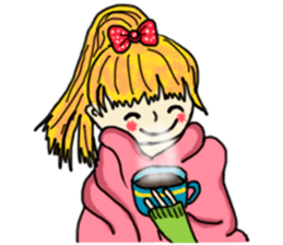 The girl with a special personality sticker #11229362