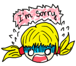 The girl with a special personality sticker #11229363