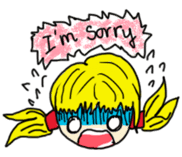 The girl with a special personality sticker #11229363