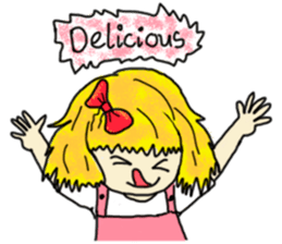 The girl with a special personality sticker #11229364