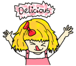 The girl with a special personality sticker #11229364