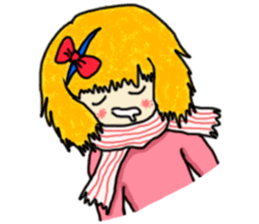 The girl with a special personality sticker #11229366