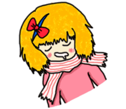 The girl with a special personality sticker #11229366