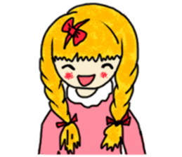 The girl with a special personality sticker #11229368