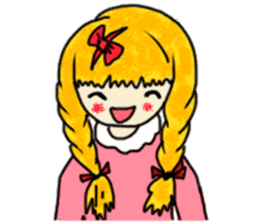 The girl with a special personality sticker #11229368