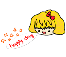 The girl with a special personality sticker #11229370