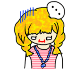 The girl with a special personality sticker #11229371