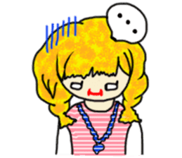 The girl with a special personality sticker #11229371