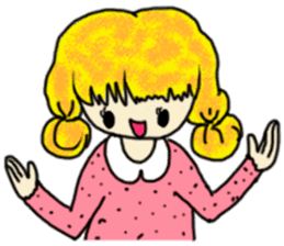 The girl with a special personality sticker #11229372