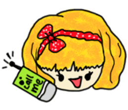 The girl with a special personality sticker #11229374