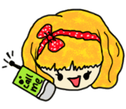 The girl with a special personality sticker #11229374