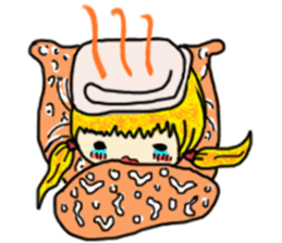 The girl with a special personality sticker #11229378