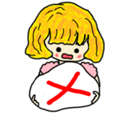 The girl with a special personality sticker #11229379