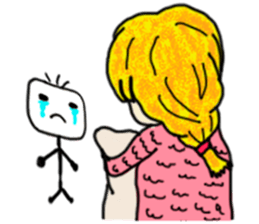 The girl with a special personality sticker #11229380