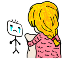 The girl with a special personality sticker #11229380