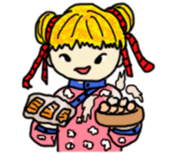 The girl with a special personality sticker #11229381