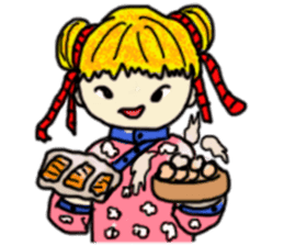 The girl with a special personality sticker #11229381