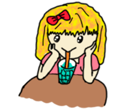 The girl with a special personality sticker #11229382