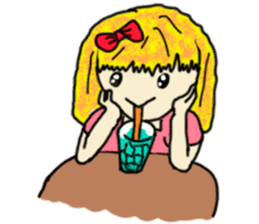 The girl with a special personality sticker #11229382