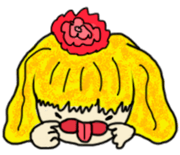 The girl with a special personality sticker #11229383