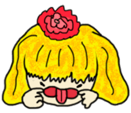 The girl with a special personality sticker #11229383