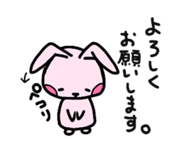 Daily life's conversation of rabbit. sticker #11229452