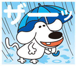 We're a cheerful dog. sticker #11229493