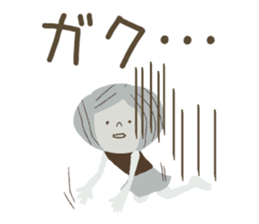 Nordic cat and girl sticker #11229853